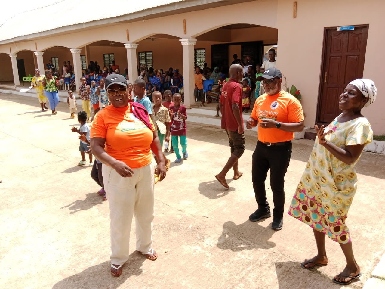 Community members during a Hope Hills Mission outreach