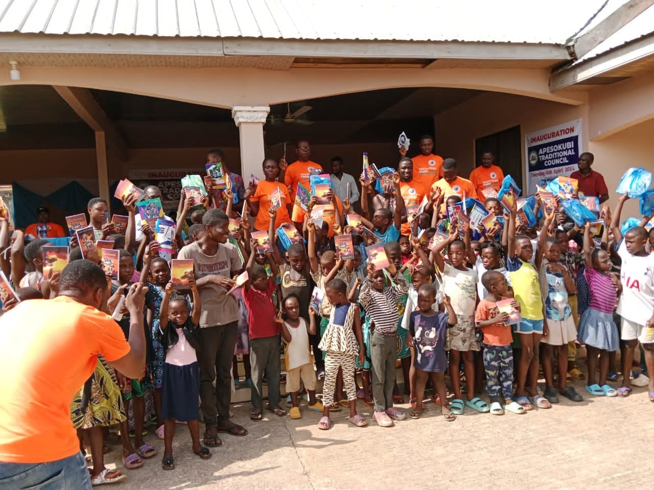 Children gathered during a Hope Hills Mission outreach