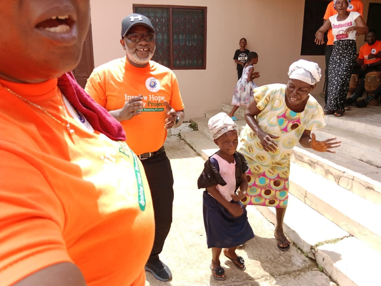 Hope Hills Mission outreach team with community members