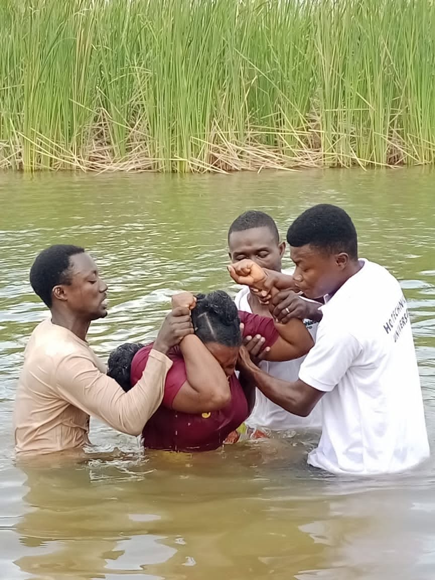 Hope Hills Mission baptism ministry moment