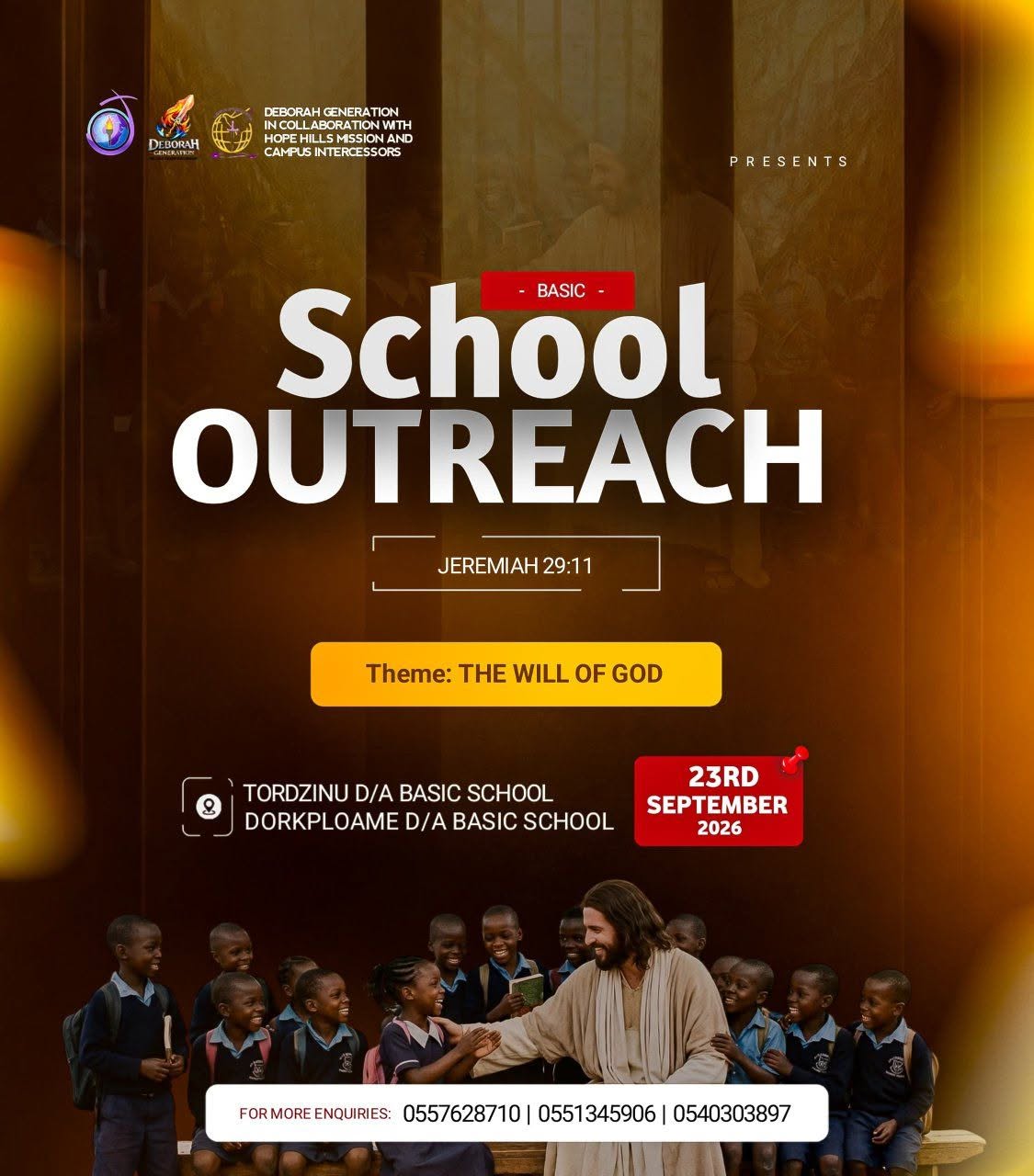 Hope Hills Mission upcoming school outreach program