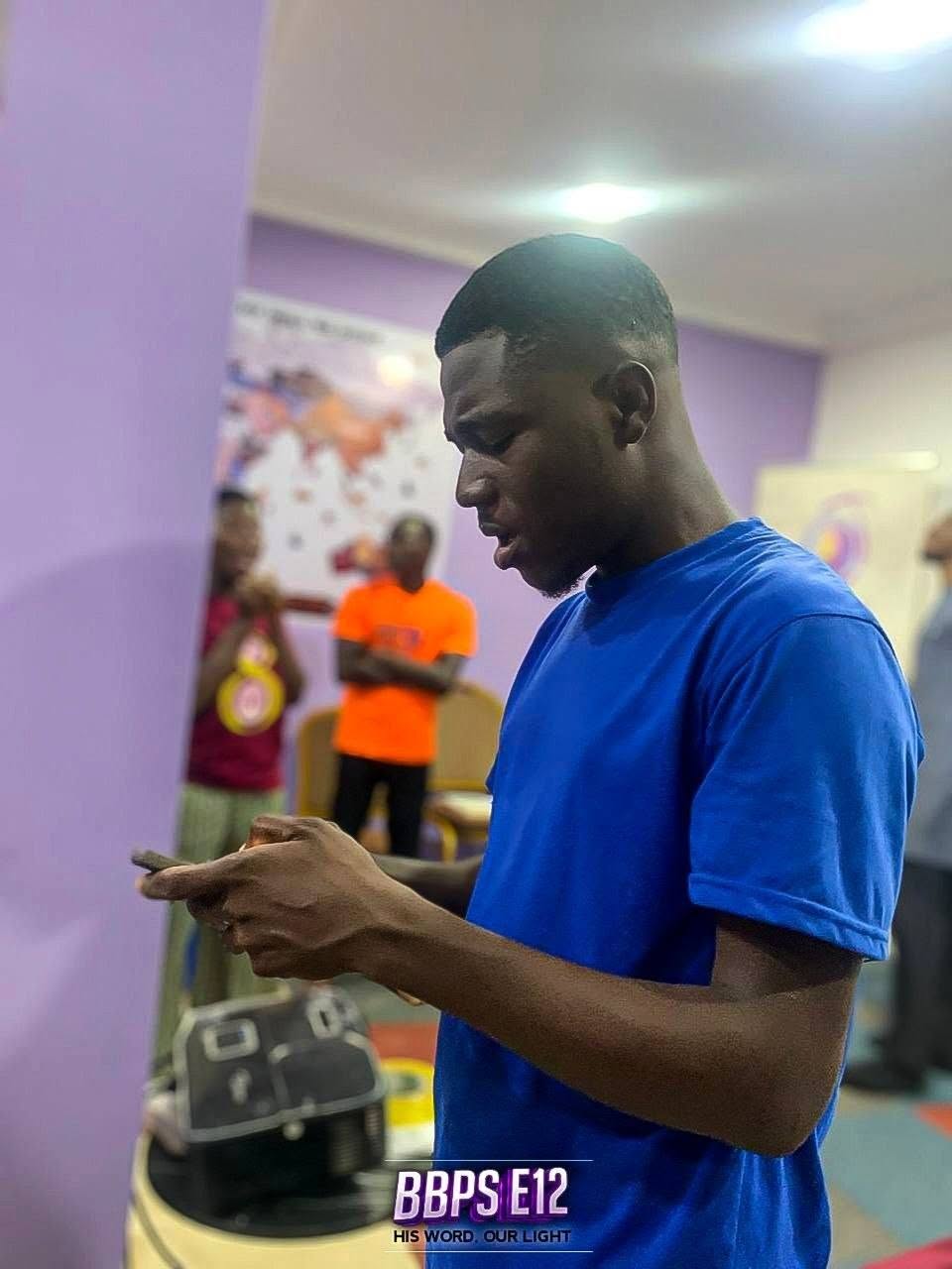 Participant praying at a Hope Hills Mission gathering