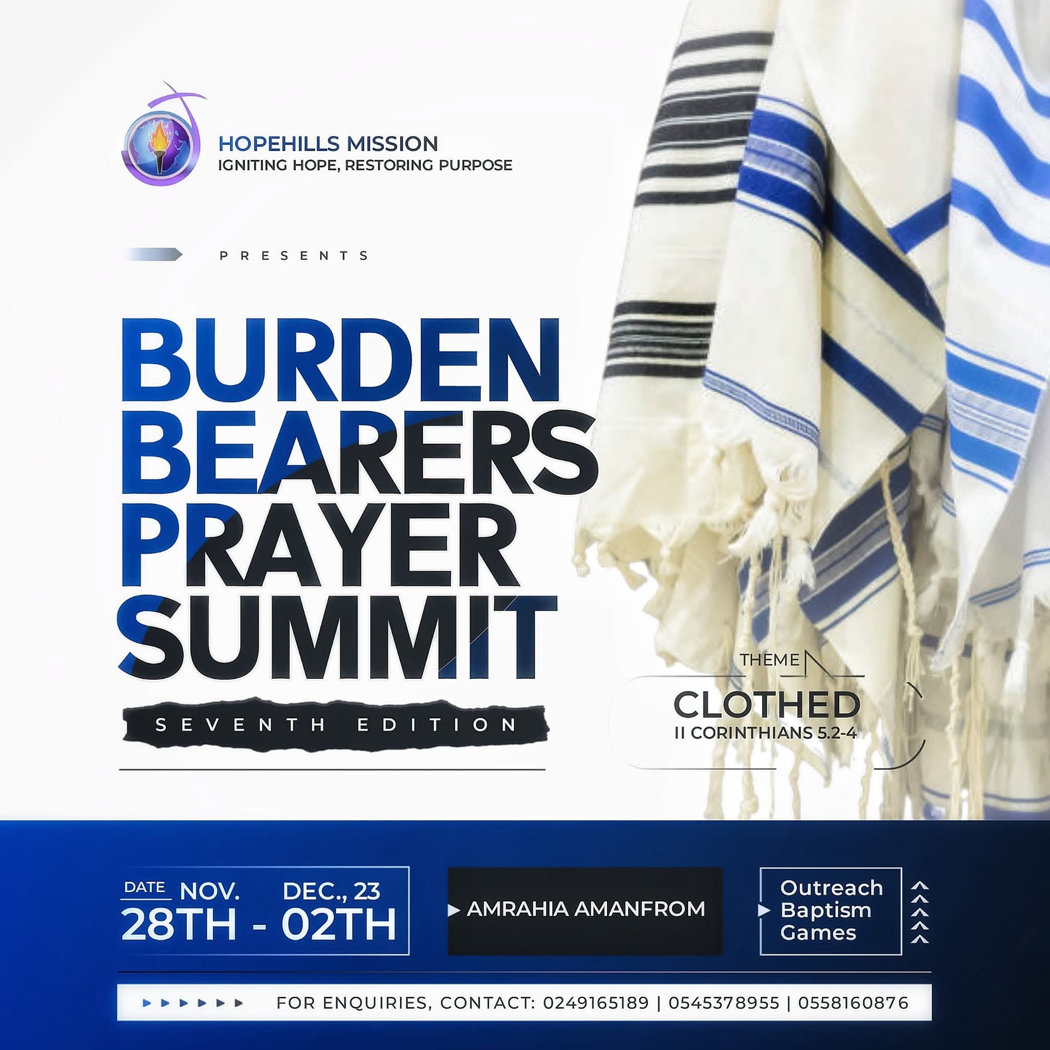 Hope Hills Mission prayer summit program